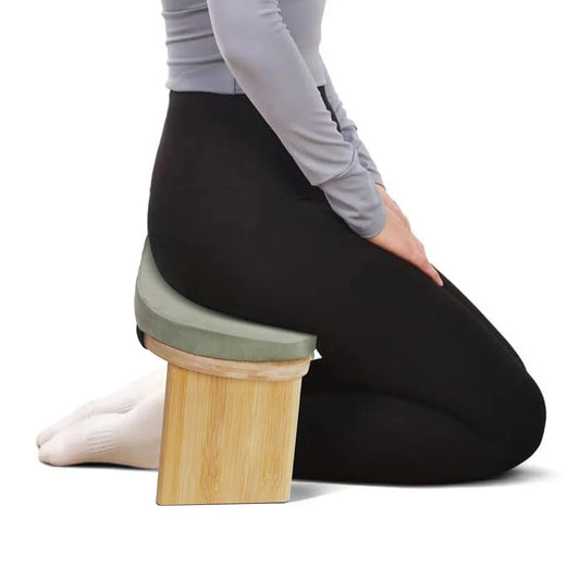 Portable Meditation Stool，Folding Kneeling Stool，Comfortable Sponge Cushion，for Yoga Bench, Prayer Bench, Floor Seat