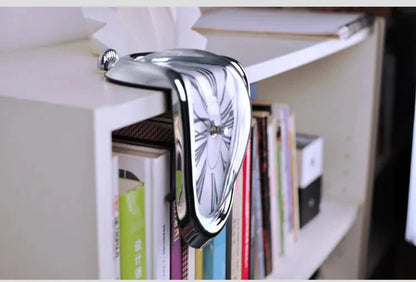 Melting Distorted Surreal Novelist Salvador Dali Style Decorative Clock