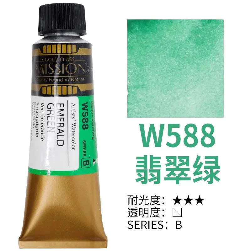 Korea MIJELLO tube watercolor artist 15ml watercolor paint mission series art supplies