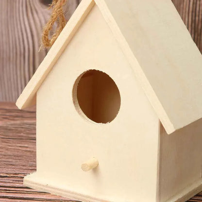 Cage Garden Wooden Bird Outdoor Hanging Bird Nest Birdhouse Accessories Box Garden Pet Yard Cages Bird Decoration Creativity