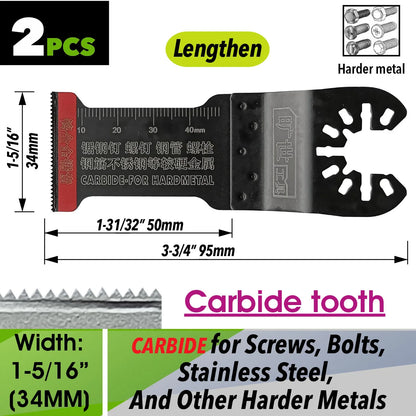 Oscillating Saw Blades Kit，Multitool Blades - Compatible with Milwaukee Dewalt  Worx Skil AEG Ryobi