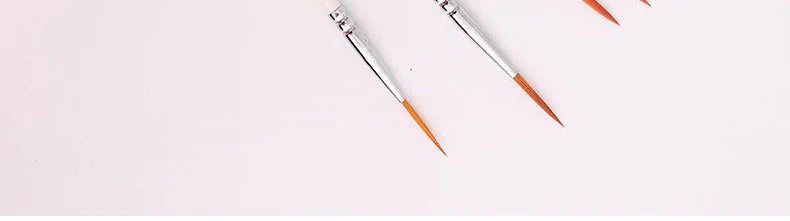Artist Paint Brush 6 Pcs Set Thin Pen Extra Long Fine Point Liner Tip #000#00#0#1#2#3, Scale Models Nail Acrylic Oil Watercolor