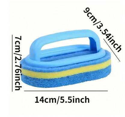 Cleaning sponge for bathroom, tile and glass stain removal - wiping brush commercial cleaning service/store