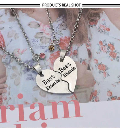 New Best Friends Necklace For Women Girls Broken Heart Puzzle Musical Note Pendant Necklaces BFF Friendship Forever Jewelry Gift