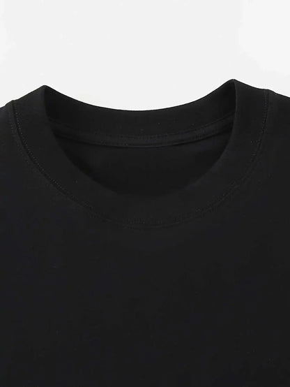 t shirt for men 2025 Men's clothing Printed Solid color Summer sports Breathable Anime t shirts 100%cotton Graphic Solid color