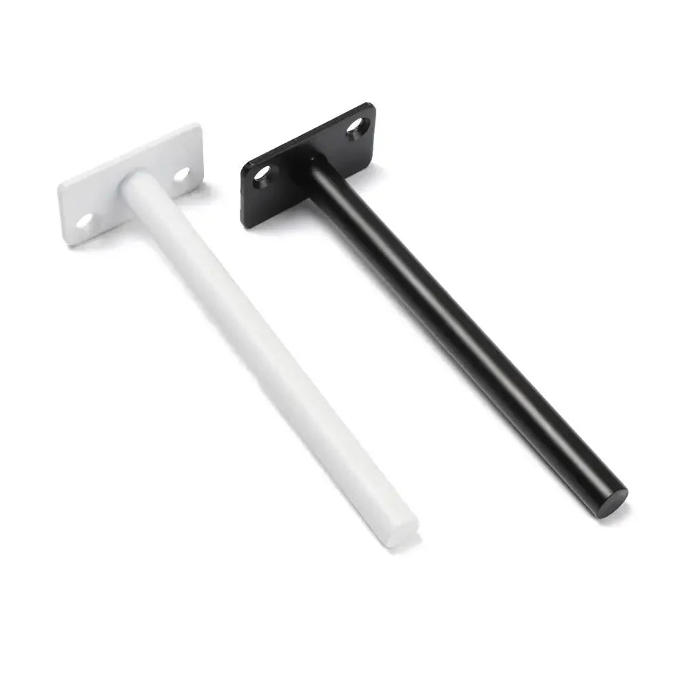 T Shape Concealed Shelf Brackets Floating  Wall Shelf Supports Screw Mounting Plate Multi sizes Metal Brackets