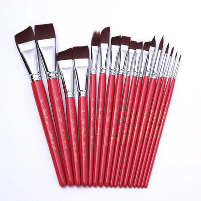 Body Pinting Face Body Art Paint Multifunctional Professional Paint Brushes Set Wooden Handle Nylon Brush Oil Painting Brushes
