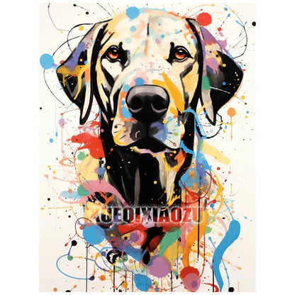 Animal Diamond Painting Graffiti Rhinestone Embroidery Dog Mosaic Cross Stitch Children Gift Art Handmade Home Decoration