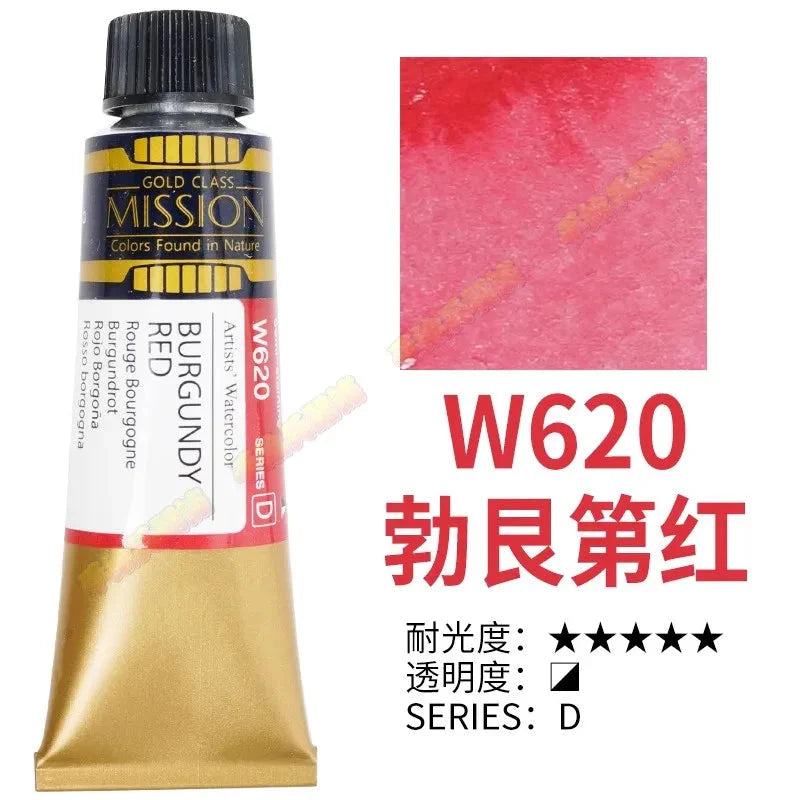 Korea MIJELLO tube watercolor artist 15ml watercolor paint mission series art supplies