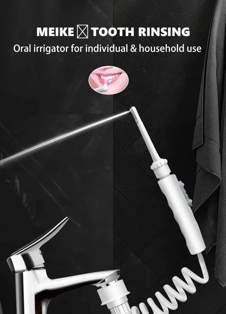 New Water Dental Flosser Faucet Oral Irrigator Floss Dental Irrigator Dental Pick Oral Irrigation Teeth Cleaning Machine