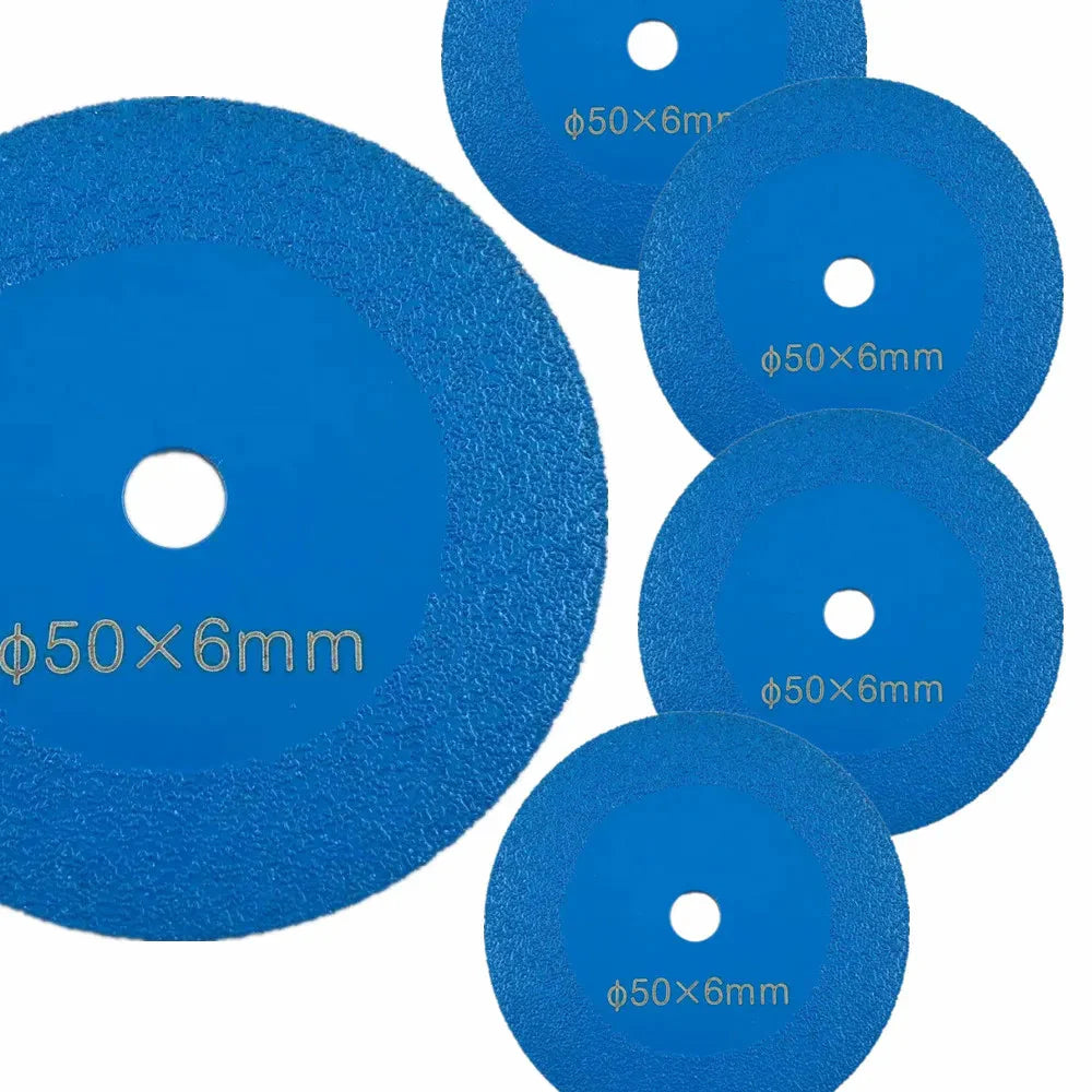 2inch 1-10Pcs Diamond Cutting Disc Glass Jade Crystal Tile Marble Saw Blade Brazed Glass Engraving Round Shank Mini Saw Blade