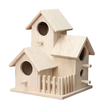 Cage Garden Wooden Bird Outdoor Hanging Bird Nest Birdhouse Accessories Box Garden Pet Yard Cages Bird Decoration Creativity