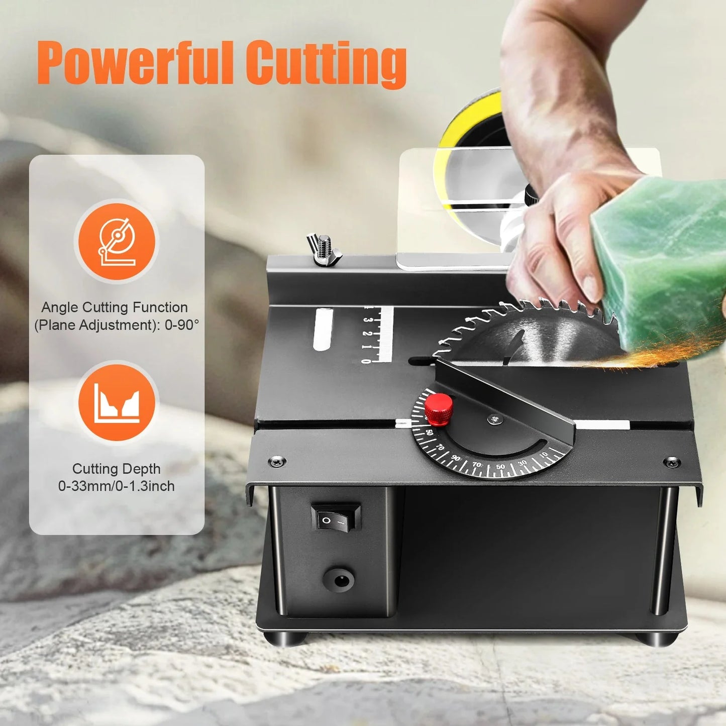 200W Cutting Tool Machine  Mini Table Saw  Multi-Functional Cutting Bench