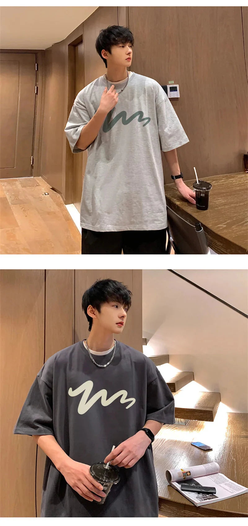 Men's T Shirt Oversized Mens White Cotton T-shirts Funny Print 5XL Casual Wear Summer Tee Shirts For Men Big Size Male Clothes