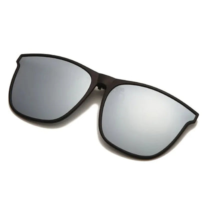 Polarized Clip On Sunglasses Men Photochromic Car Driver Goggles Night Vision Glasses Anti Glare Vintage Square Glasses