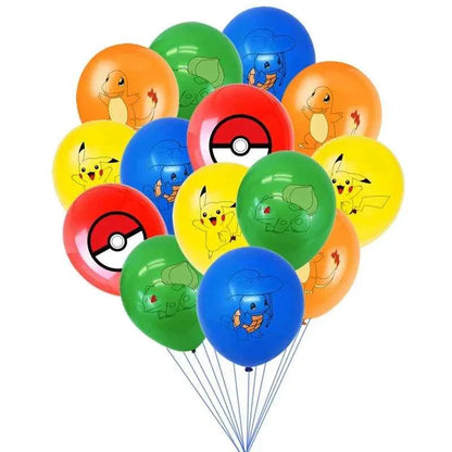Pokemon Birthday Party Decorations Paper Tableware Plates Napkins Cups Pikachu Birthday Tablecloth Party Supplies Children Gifts