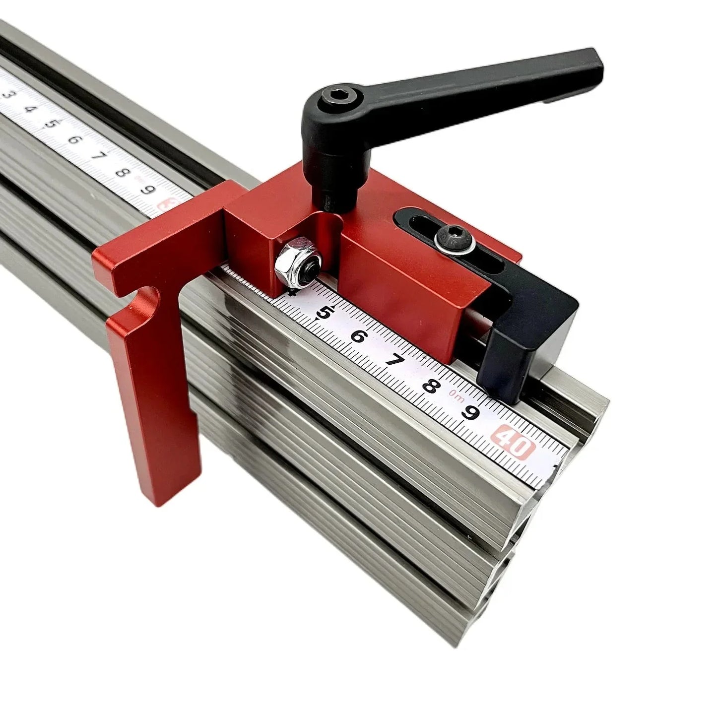 Router Table Fence Aluminum Multi T-Track Table Saw Profile Fence Woodworking T-Slot Miter Track Connector and Fence Stoppe