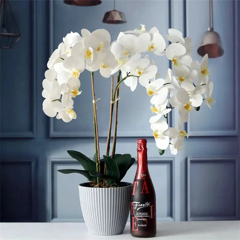 1Pcs Butterfly Orchid Artificial Flowers Orchid Phalaenopsis Fake Flowers Party Home Decor Garden Wedding Decoration Accessories