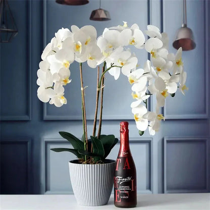 1Pcs Butterfly Orchid Artificial Flowers Orchid Phalaenopsis Fake Flowers Party Home Decor Garden Wedding Decoration Accessories