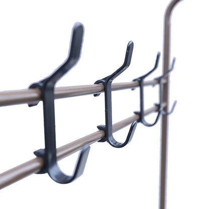 Independent Hanger Brown Metal Shoe Hanger 4 Hooks Clothes Rack Clothes Hangers Coat Hanger Stand Wardrobe Stand