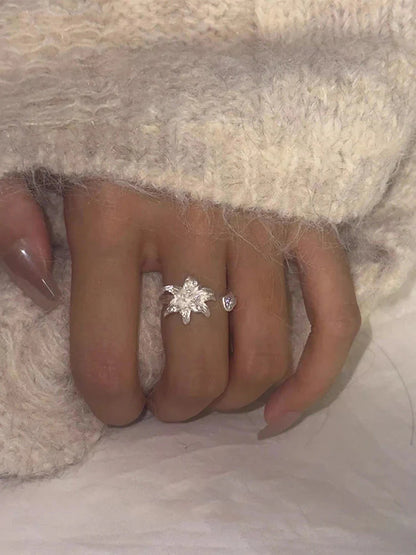 Gorgeous Lily Flower Jewelry Accessories, Fashion Ring for Women, Must-have Accessory for Female Fashionistas