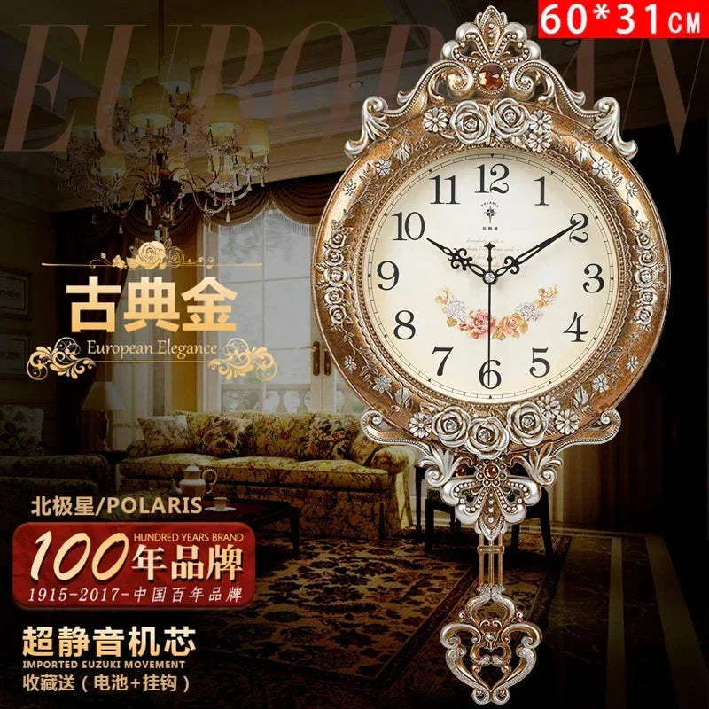 Polaris Light Luxury Home Design 60cm Wall Clock