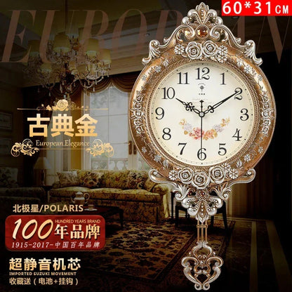 Polaris Light Luxury Home Design 60cm Wall Clock