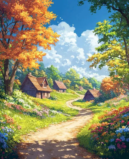 RUOPOTY Paint By Number Kit On Canvas For Adults Scenery Oil Acrylic Painting Home Decoration Gifts