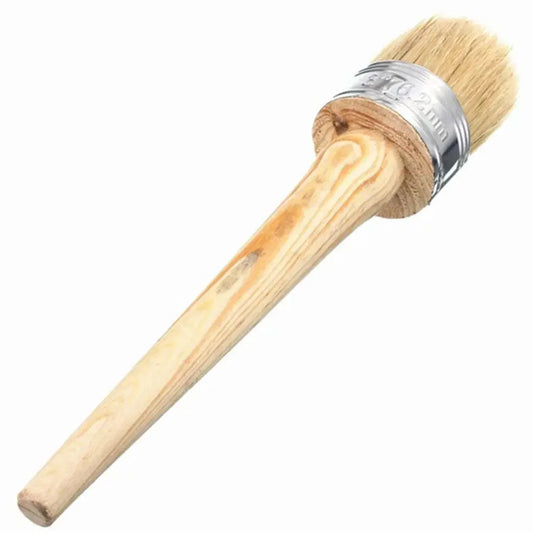 Painting Supplies 20-50mm Artist Brush 185mm Long Round Bristle Paint Brush Tools Chalk Oil Painting Brush Wooden Handle