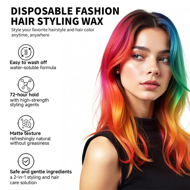 SEVICH Hair Colour Wax Temporary DIY Hair Coloring Wax One-Time Long Lasting Hair Dye Mud Cream Christmas Hair Styling Products