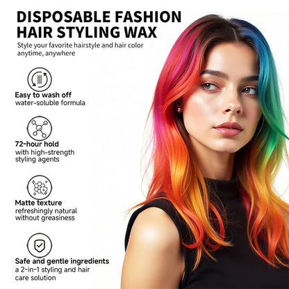 SEVICH Hair Colour Wax Temporary DIY Hair Coloring Wax One-Time Long Lasting Hair Dye Mud Cream Christmas Hair Styling Products