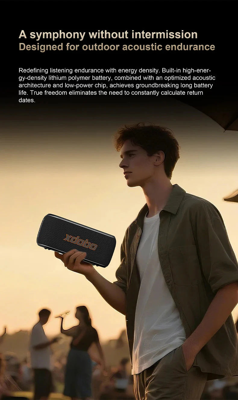 60W Soundbar XDOBO X8IV Subwoofer Speaker 8000mAh Deep Bass Outdoor Smart Phone TV Home Cinema Loudspeaker With Alloy Design