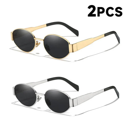 New Sunglasses For Women And Men Sun Glasses Alloy Oval Eyewear