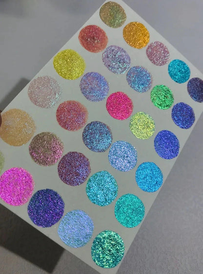 30 Color Conventional Color-changing Pearlescent Pigment Hand-painted Water Color Creation Calligraphy Painting Art Pigment