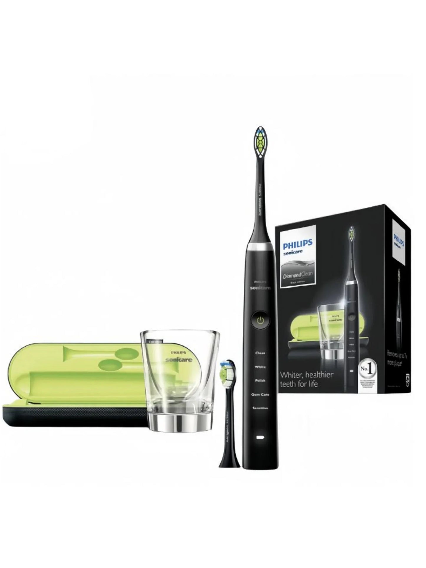 Philips Sonicare Diamond Clean HX9332 Electric Toothbrush Handle,Equipped with a travel charging case and two brush heads