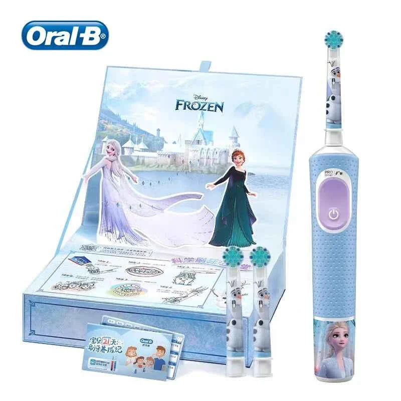 Oral-B Kids Electric Toothbrush Oral B D103 Marvel's Spiderman Frozen , Soft toothbrush bristles for Kids 3+