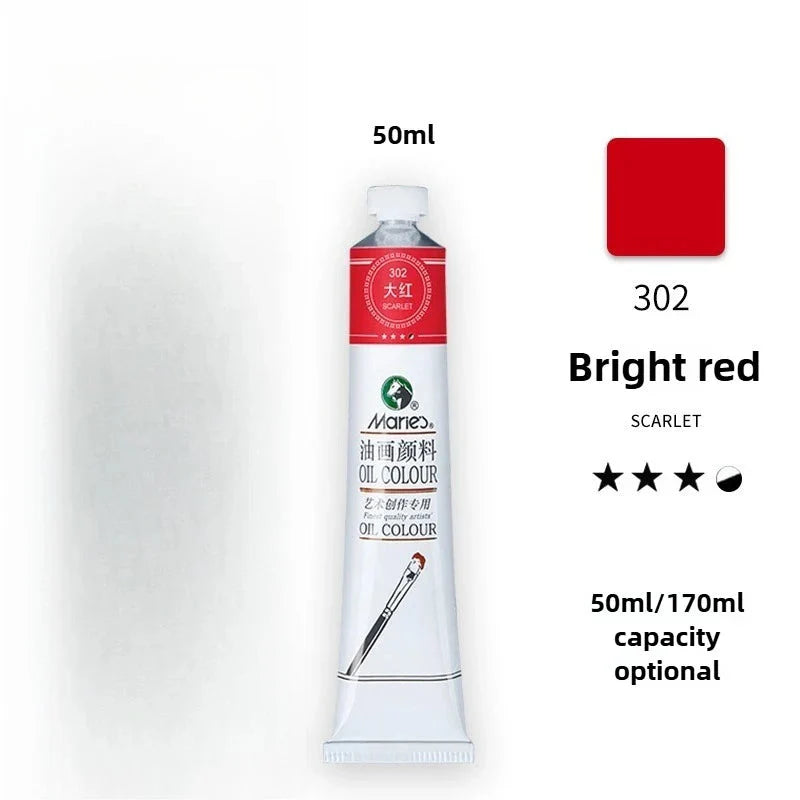 Maries Oil Paint 50ML Oil Painting Art Creation Pigment Large Oil Paint Paint Single Commonly Used 24 Colors