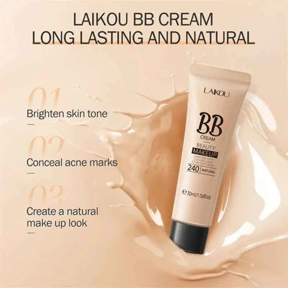 BB Cream Base Makeup Long Lasting Waterproof Brighten Skin Tone Cover Blemishes 30ml Concealer Foundation Liquid Face Makeup