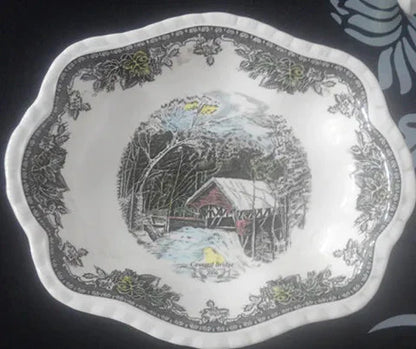 British Friendship Village series, decorative plates, Western food plates