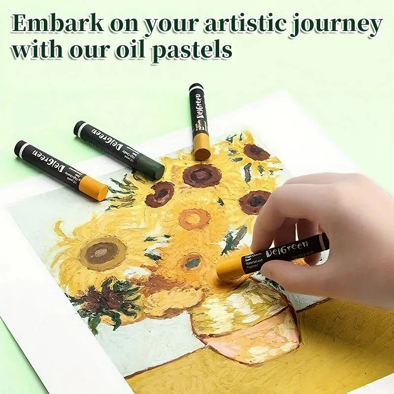 Artists Oil Pastels Set of 48/36/24/12Colors,for Painting,Blending,Art Supplies for Classroom,Beginners,Adults,Students,Teachers