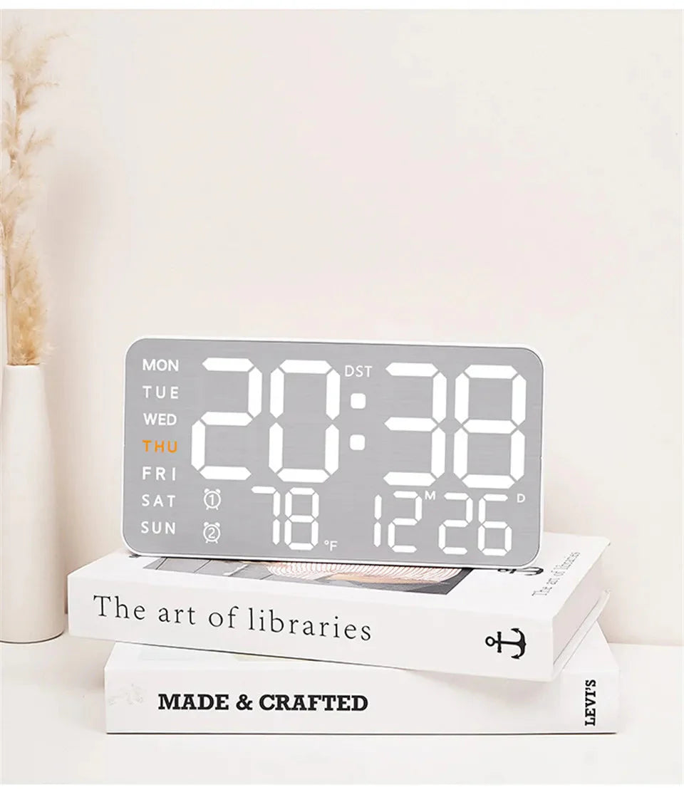 Mirror Brushed Finish Wall Clock Premium Modern Home Wall Clock