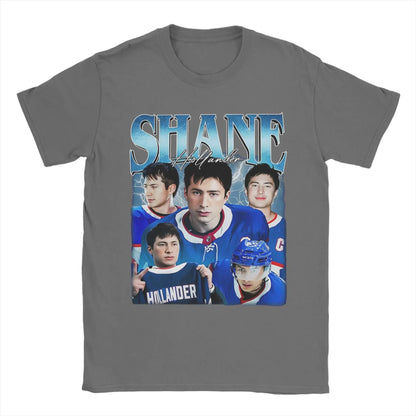 Men's T-Shirts Shane Hollander Queer Hockey Heated Rivalry Cool Cotton Tee Shirt Short Sleeve T Shirts Crew Neck Clothes Graphic