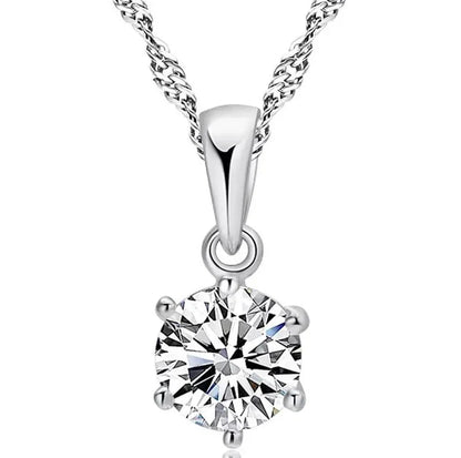 Bridesmaid Jewelry Set for Wedding 925 sterling silver chains Necklace Earring For Women Gemstone Rings Party Jewelry Sets