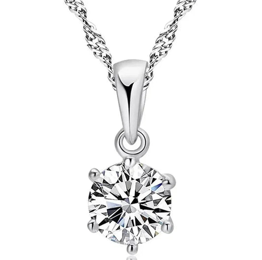 Bridesmaid Jewelry Set for Wedding 925 sterling silver chains Necklace Earring For Women Gemstone Rings Party Jewelry Sets