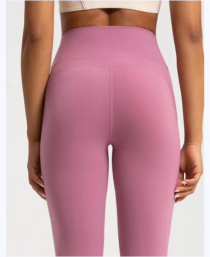 High-end Yoga Leggings Slim Yoga Pants High Waist Wide Leg Pants Bottoms Breathable Gym Casual Sports Bell Leggings Female