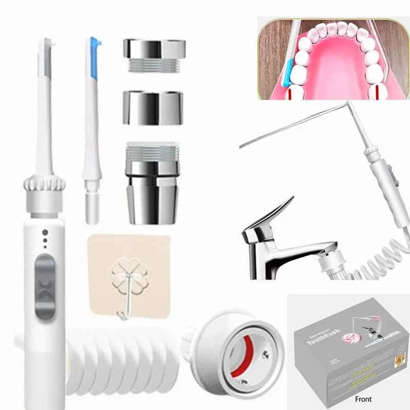 New Water Dental Flosser Faucet Oral Irrigator Floss Dental Irrigator Dental Pick Oral Irrigation Teeth Cleaning Machine
