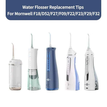 4 Pcs Water Flosser Replacement Tips For Mornwell F18/D52/F27/F09/F22/F23/F29/F32 Water Flosser Oral Irrigator