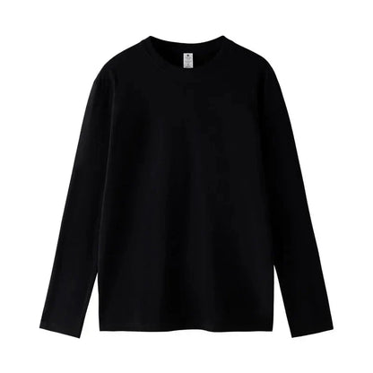 MRMT 2026 Brand New Mens T Shirt Combed Cotton Loose Tide Round Neck Long-Sleeved Men t-Shirt Pure Bottoming Top Tees Shirt