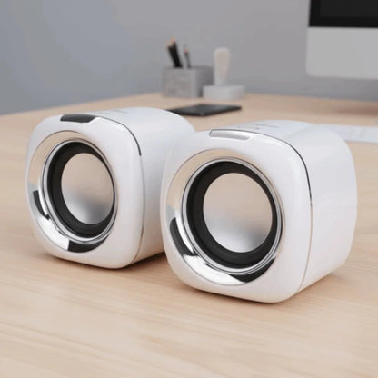 AUX Audio Speaker Wired High Volume 3.5mm Wired Small Speaker Stereo Portable Stereo Mini Speaker Phone/Pad/PC/Computer