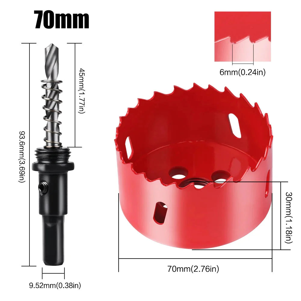 1pc 15-200mm M42 Bi-Metal Hole Saw HSS Drill Bit for Metal Iron Aluminum Stainless Plastic DIY Wood Cutter Tools
